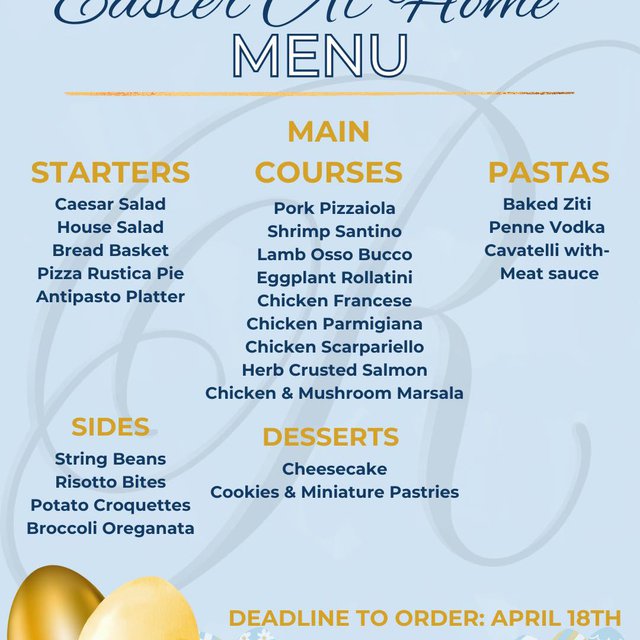 Celebrate Easter in style with Russo’s On The Bay!